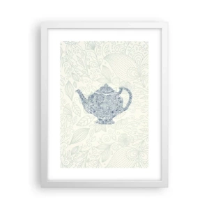 Poster in white frmae - Charm of Tea - 30x40 cm