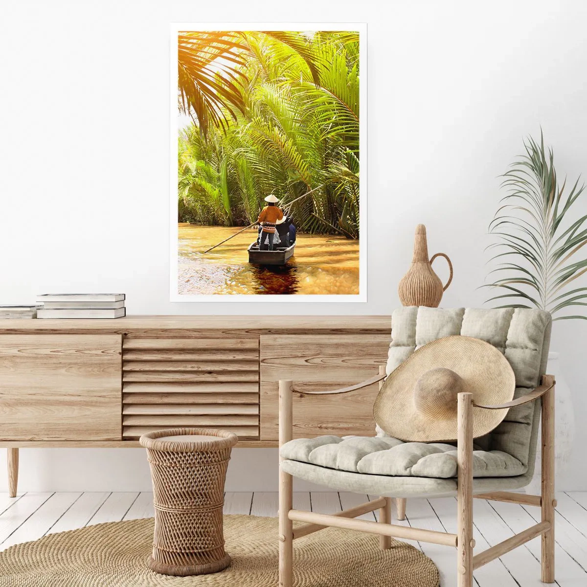 Poster - Through a Palm Ravine - 40x50 cm