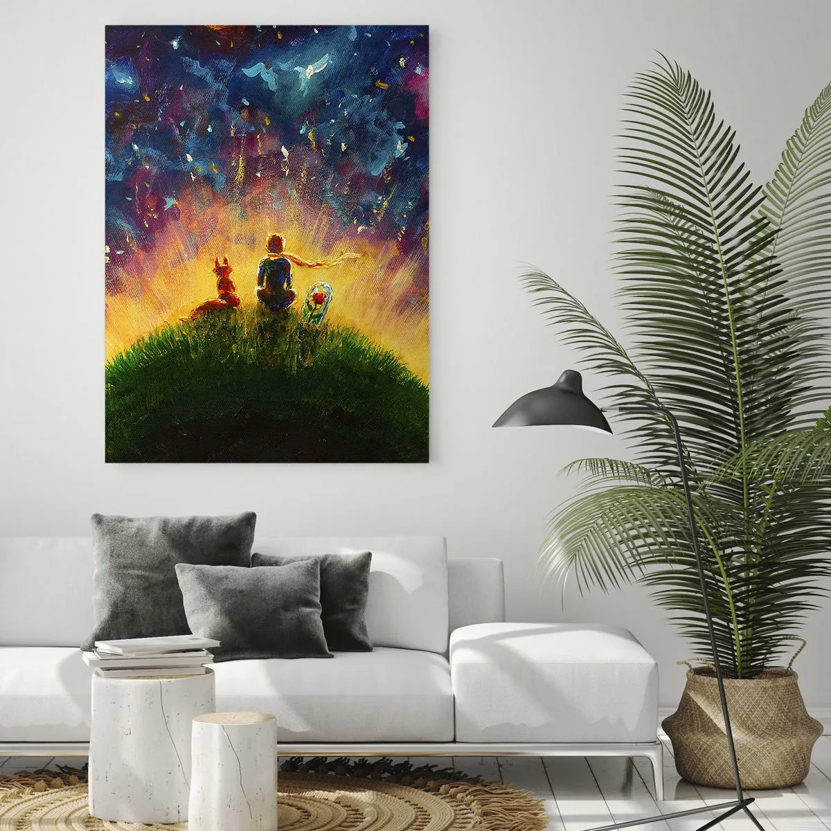 Glass picture - Love and Friendship - Whole World - 50x70 cm