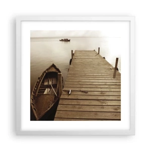 Poster in white frmae - Great Calm - 40x40 cm