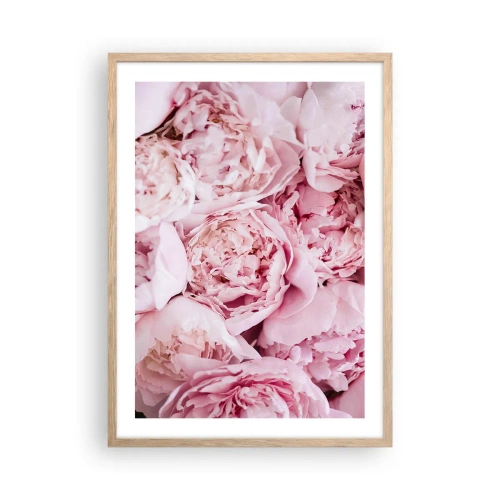 Poster in light oak frame - Cuddly and Fragrant - 50x70 cm