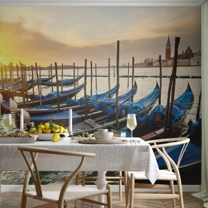 Custom Wallpaper Premium Canvas - Before Hustle and Bustle - Venice, City, Architecture
