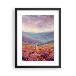Poster in black frame - In Lavendar World - 30x40 cm