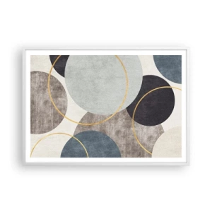 Poster in white frmae - Wheel after Wheel - 100x70 cm