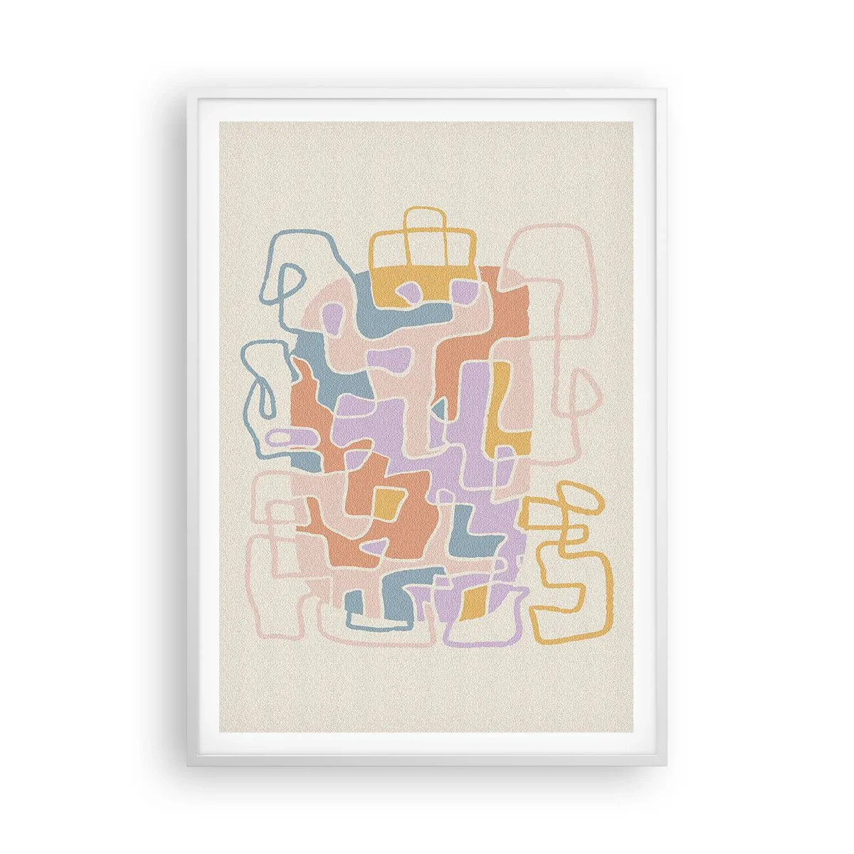 Poster in white frmae - Maze - Joyful Adventure - 70x100 cm
