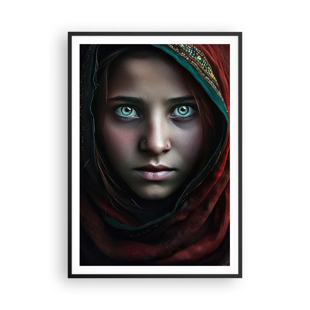 Poster in black frame - Eastern Princess - 70x100 cm