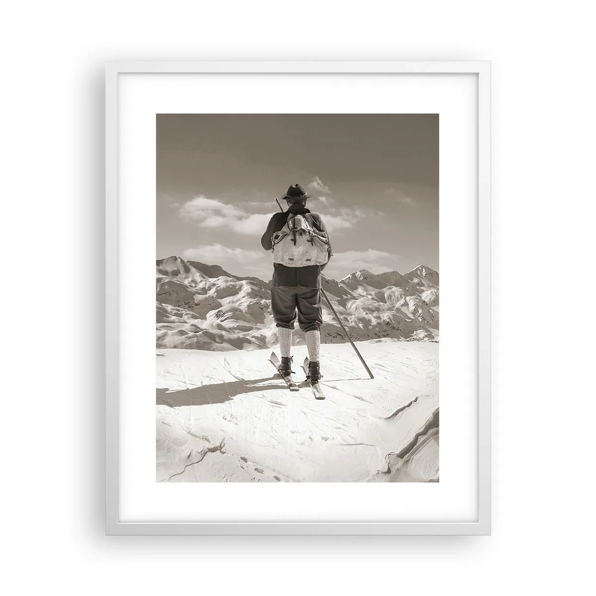 Poster in white frmae - Mountains Are the Same - 40x50 cm