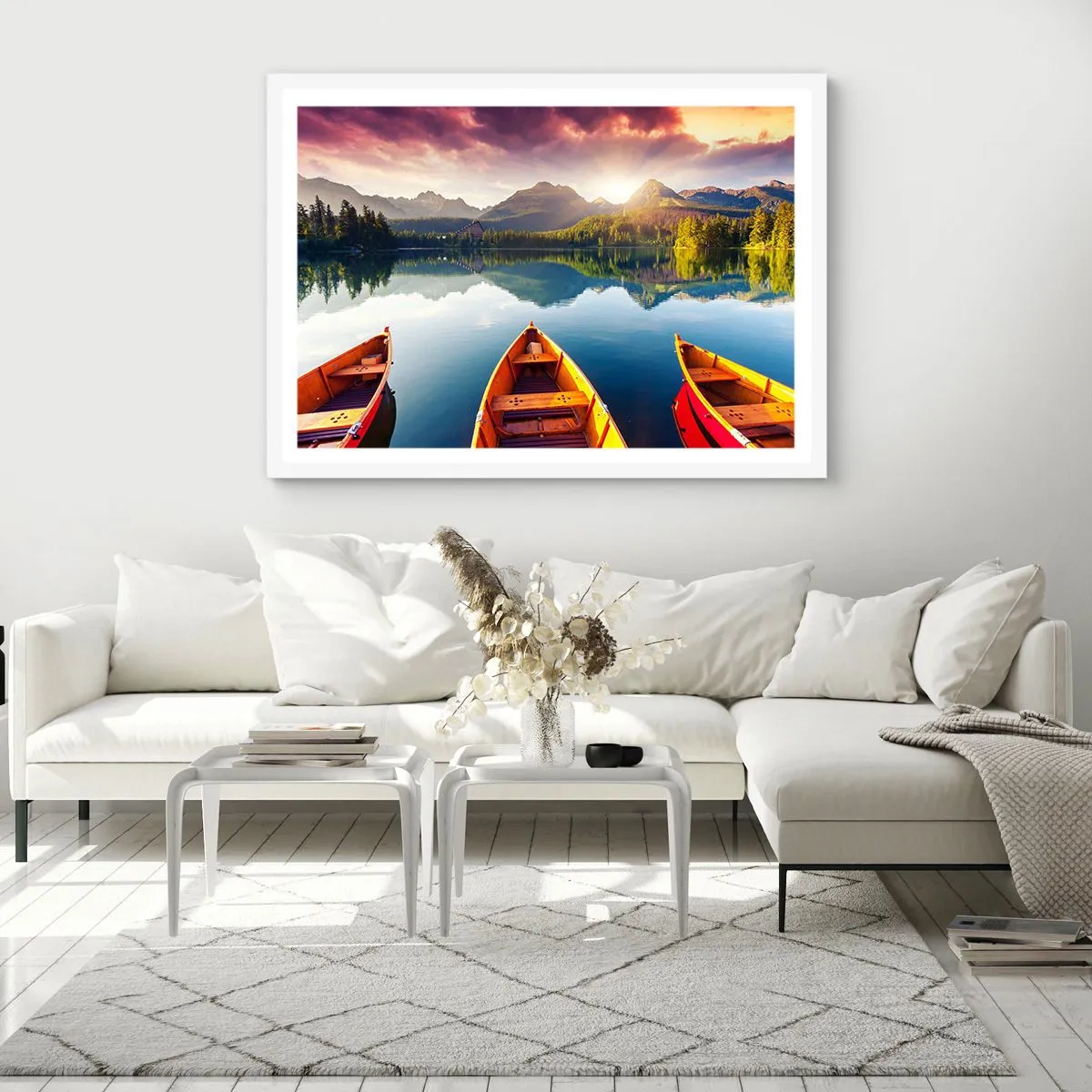 Poster in white frmae - Nothing against Nature - 91x61 cm