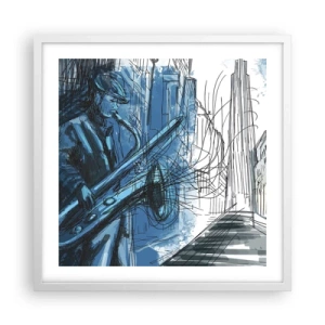 Poster in white frmae - City Rhapsody - 50x50 cm