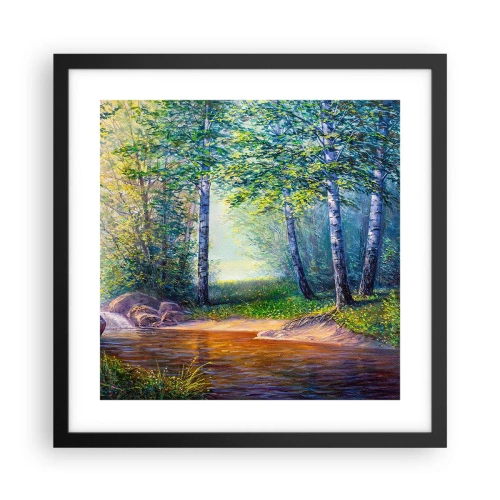 Poster in black frame - Idyllic Scenery - 40x40 cm
