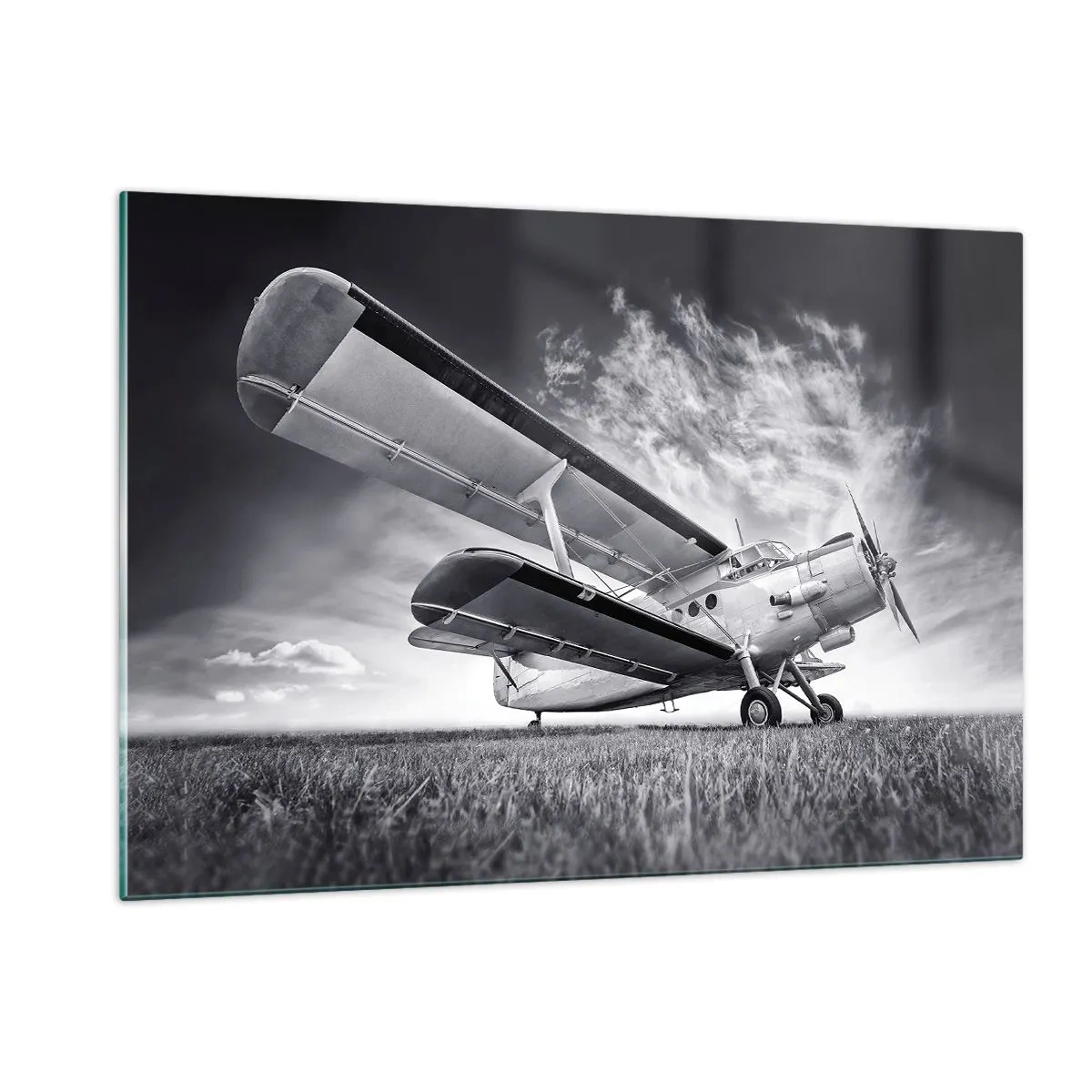 Glass picture - Winged Pilgrim - 120x80 cm