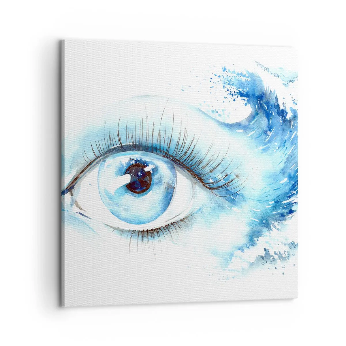 Canvas picture - Immerse in those Blue Eyes - 60x60 cm