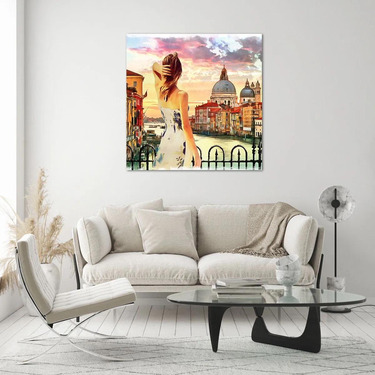 Glass picture - Venice Adventure - 30x30 cm