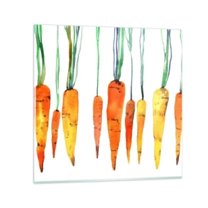Glass picture - Beauty of Common Carrot - 70x70 cm