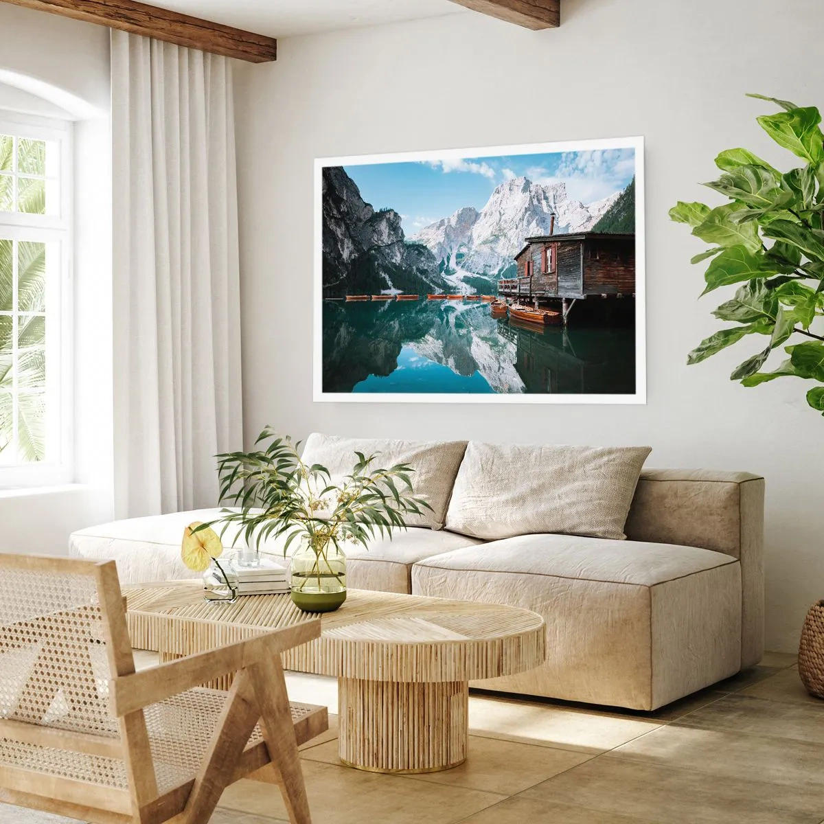 Poster - Crystal, Mountain Morning - 91x61 cm