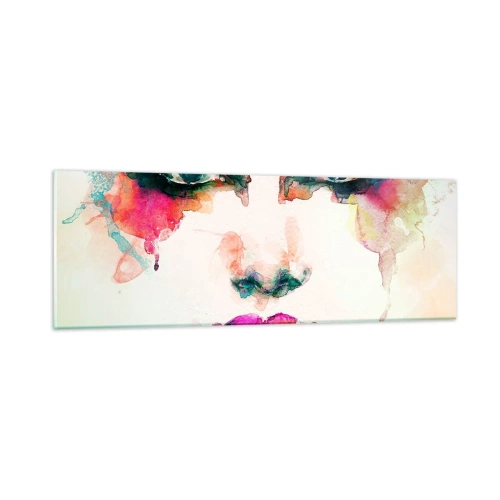 Glass picture - Portrait Painted by a Rainbow - 90x30 cm