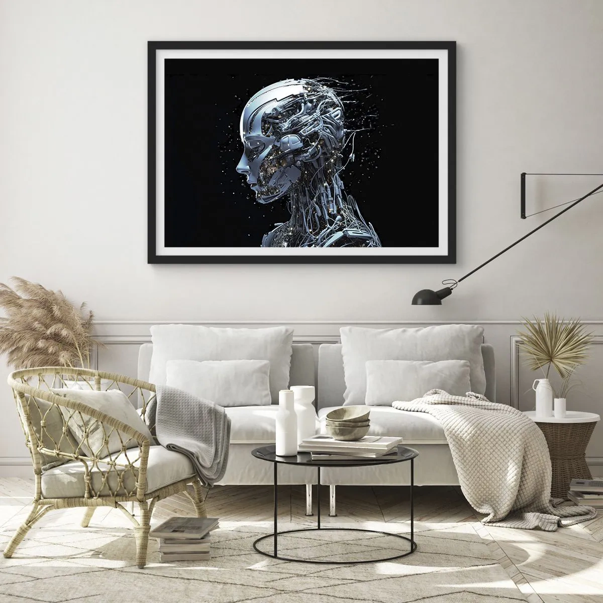 Poster in black frame - Technology Is a Woman - 40x30 cm