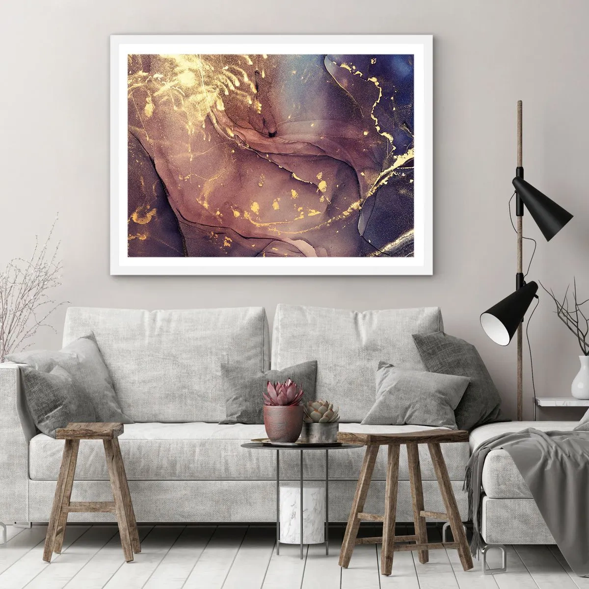 Poster in white frmae - Matter and Spirit - 100x70 cm