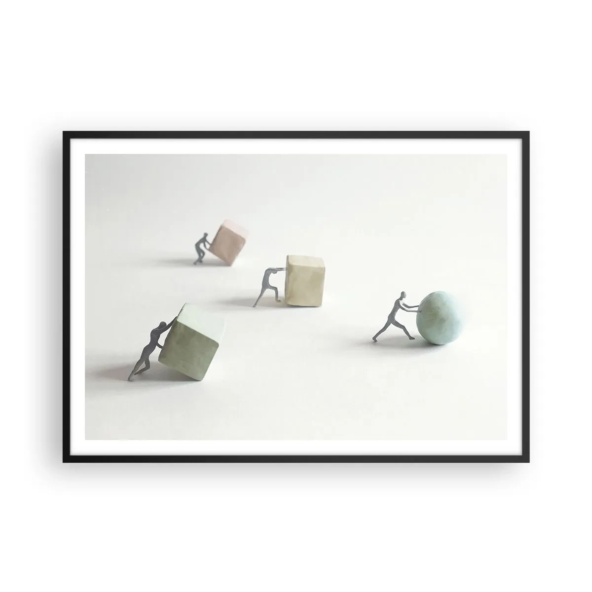 Poster in black frame - That's Life - 100x70 cm