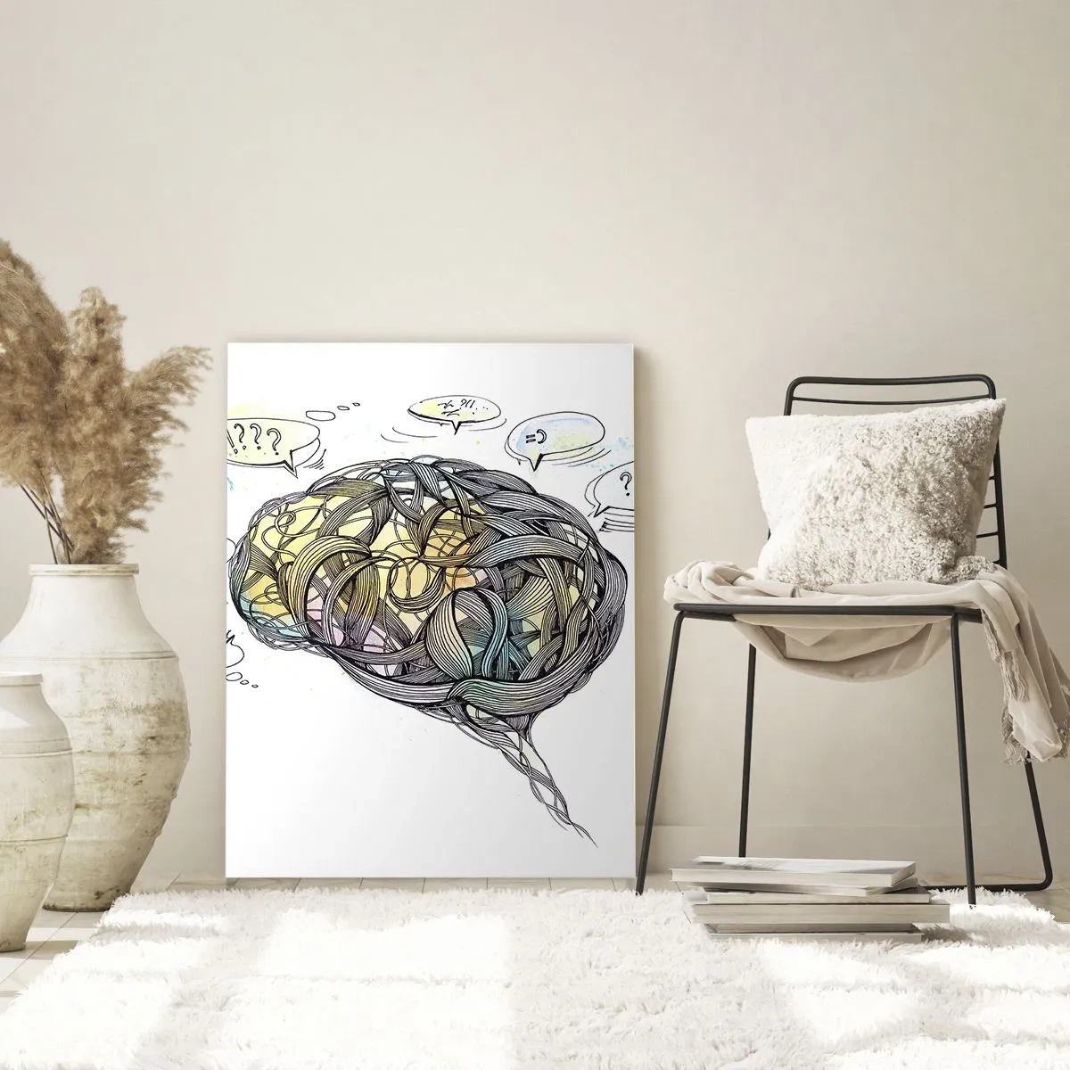 Glass picture - Man - A Great Mistery - 70x100 cm