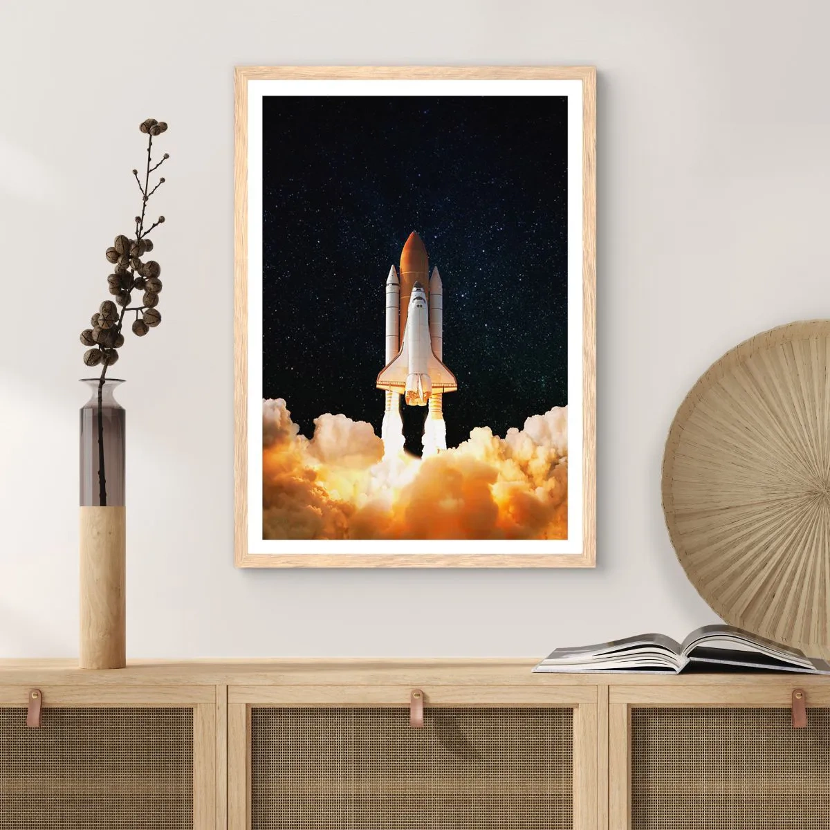 Poster in light oak frame - As Astra! - 40x50 cm