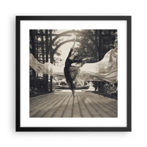 Poster in black frame - Dance of the Garden Spirit - 40x40 cm