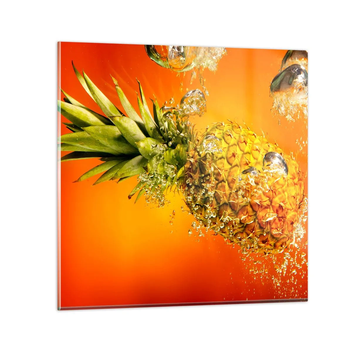 Glass picture - Tropical Juicy Freshness - 30x30 cm