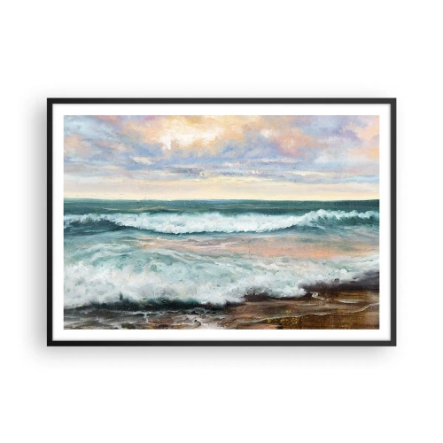 Poster in black frame - Here You Will Smooth Your Soul - 100x70 cm