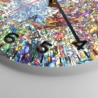 Clock face with numbers