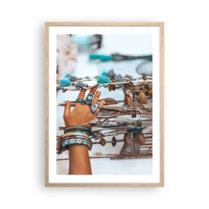 Poster in light oak frame - Local Treasures - 50x70 cm