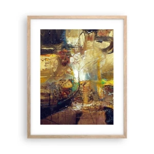 Poster in light oak frame - Cold, Warm, Hot - 40x50 cm