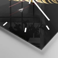 Clock face with lines