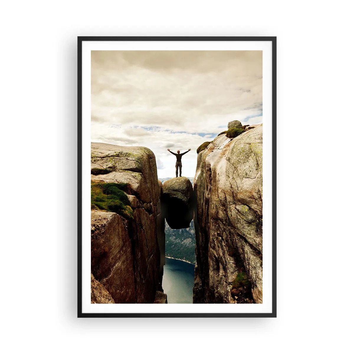 Poster in black frame - How Am I?! - 70x100 cm