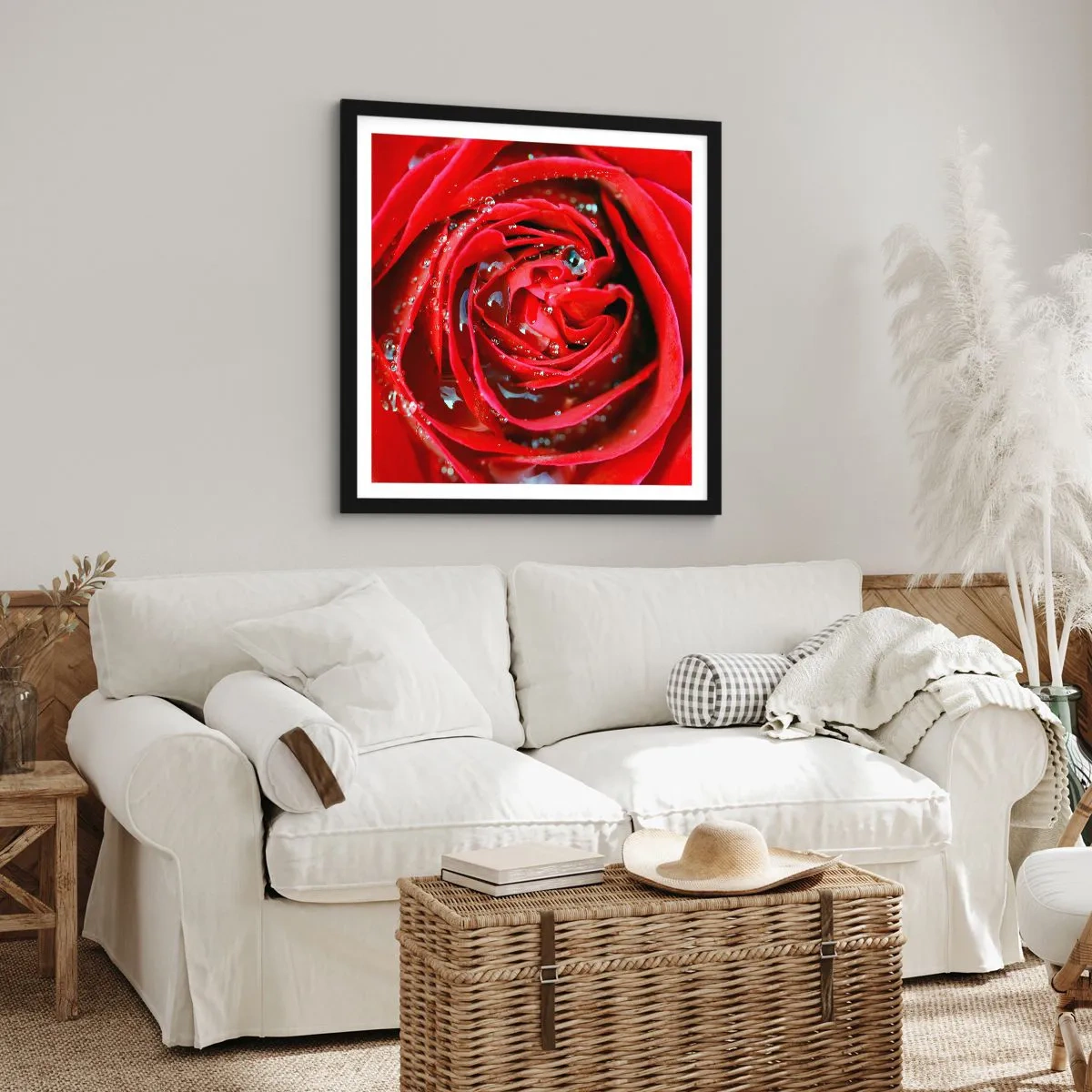 Poster in black frame - In Dew Drops - 30x30 cm
