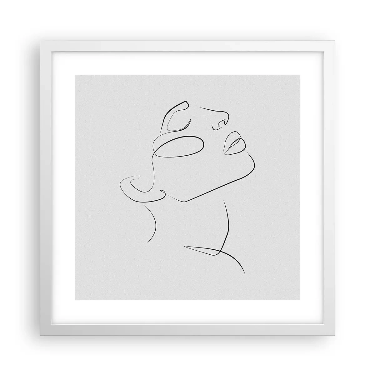Poster in white frmae - Meanders of a Dream - 40x40 cm