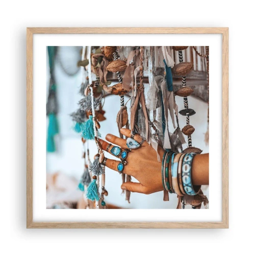 Poster in light oak frame - Local Treasures - 50x50 cm