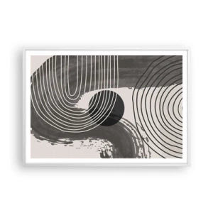 Poster in white frmae - Oval Wins - 100x70 cm
