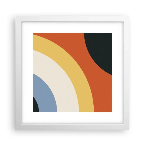 Poster in white frmae - Towards Each Other - 30x30 cm