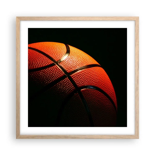 Poster in light oak frame - Beautiful Like a Planet - 50x50 cm