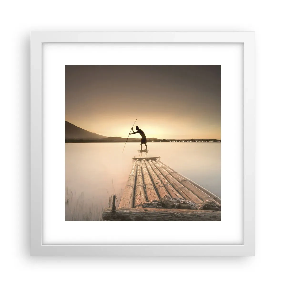 Poster in white frmae - Before Rest - 30x30 cm