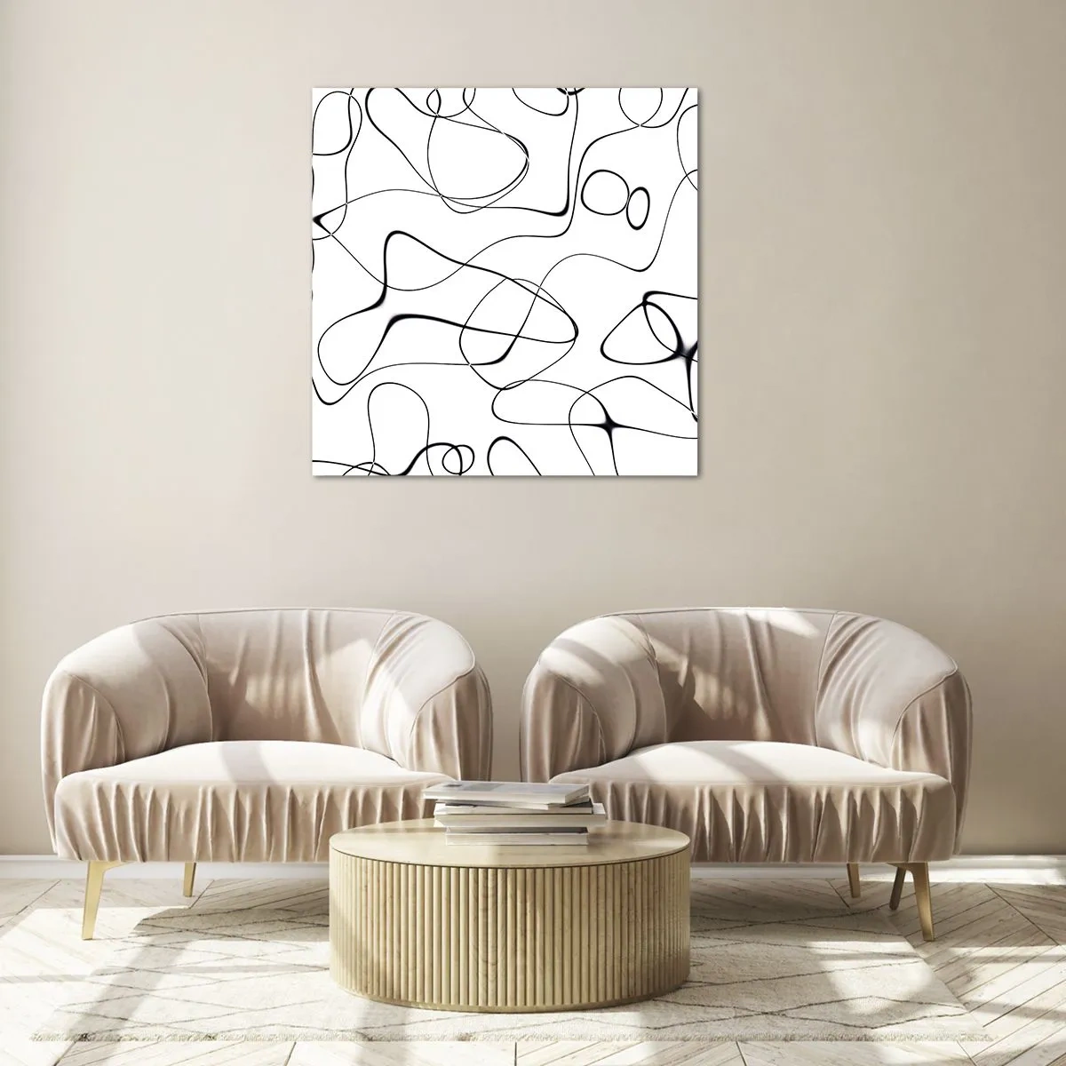 Glass picture - Life Paths, Trails of Fortune - 70x70 cm