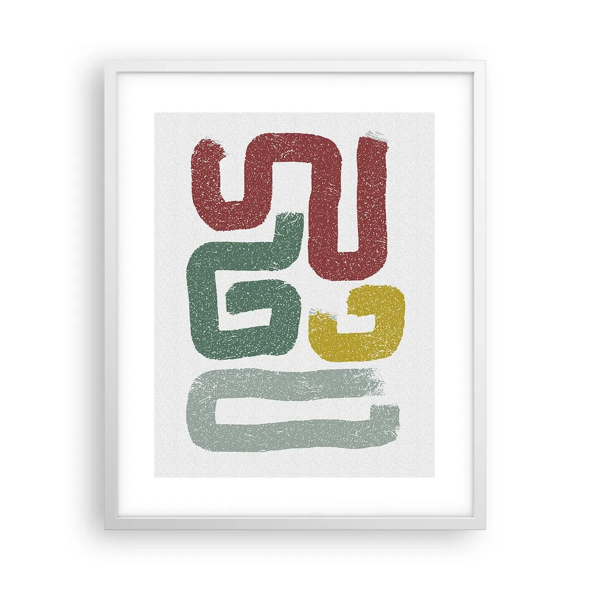 Poster in white frmae - In an Unknown Language - 40x50 cm