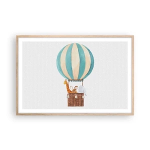 Poster in light oak frame - Fantastic Trip - 91x61 cm