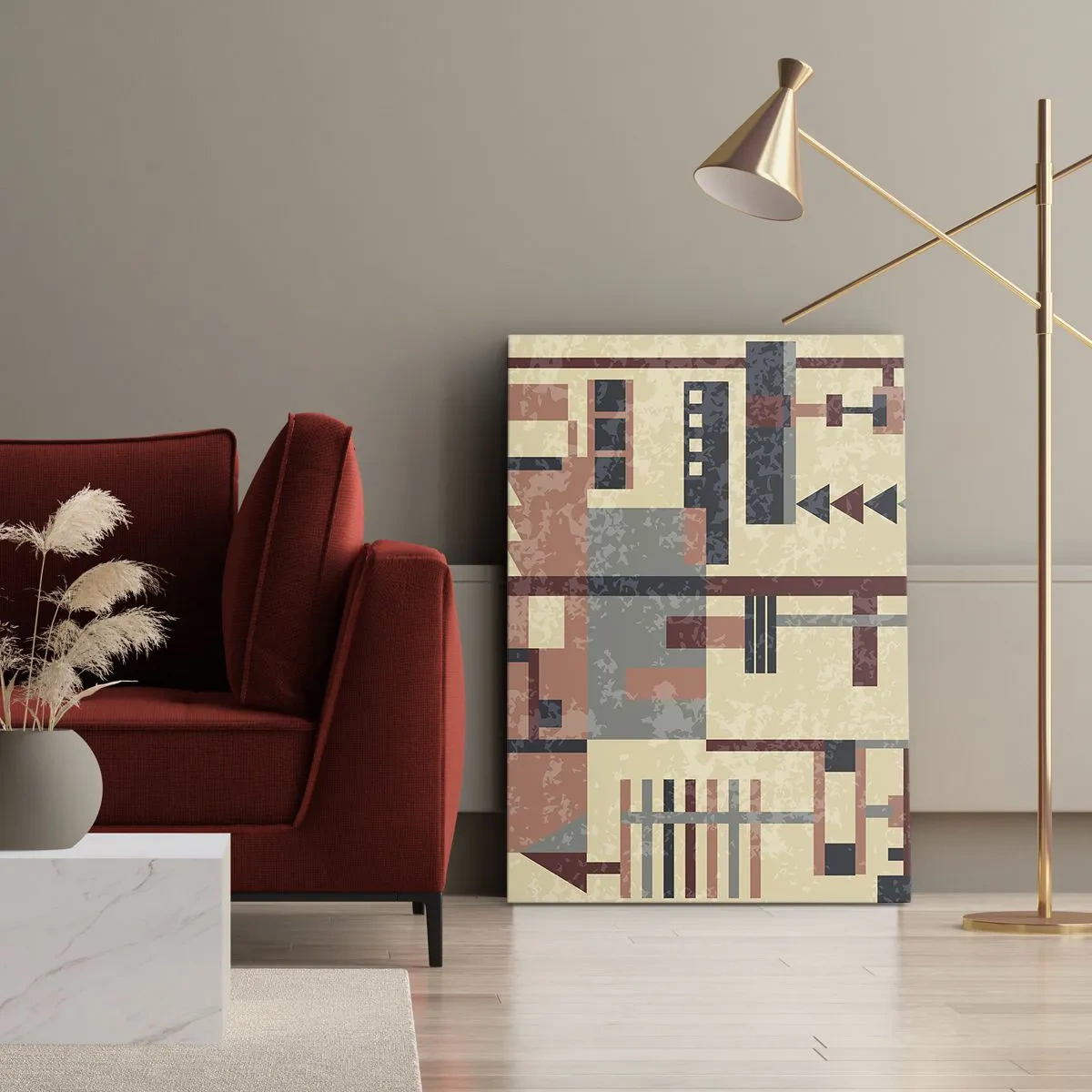 Canvas picture - Combinations of Verticals and Horizontals - 50x70 cm