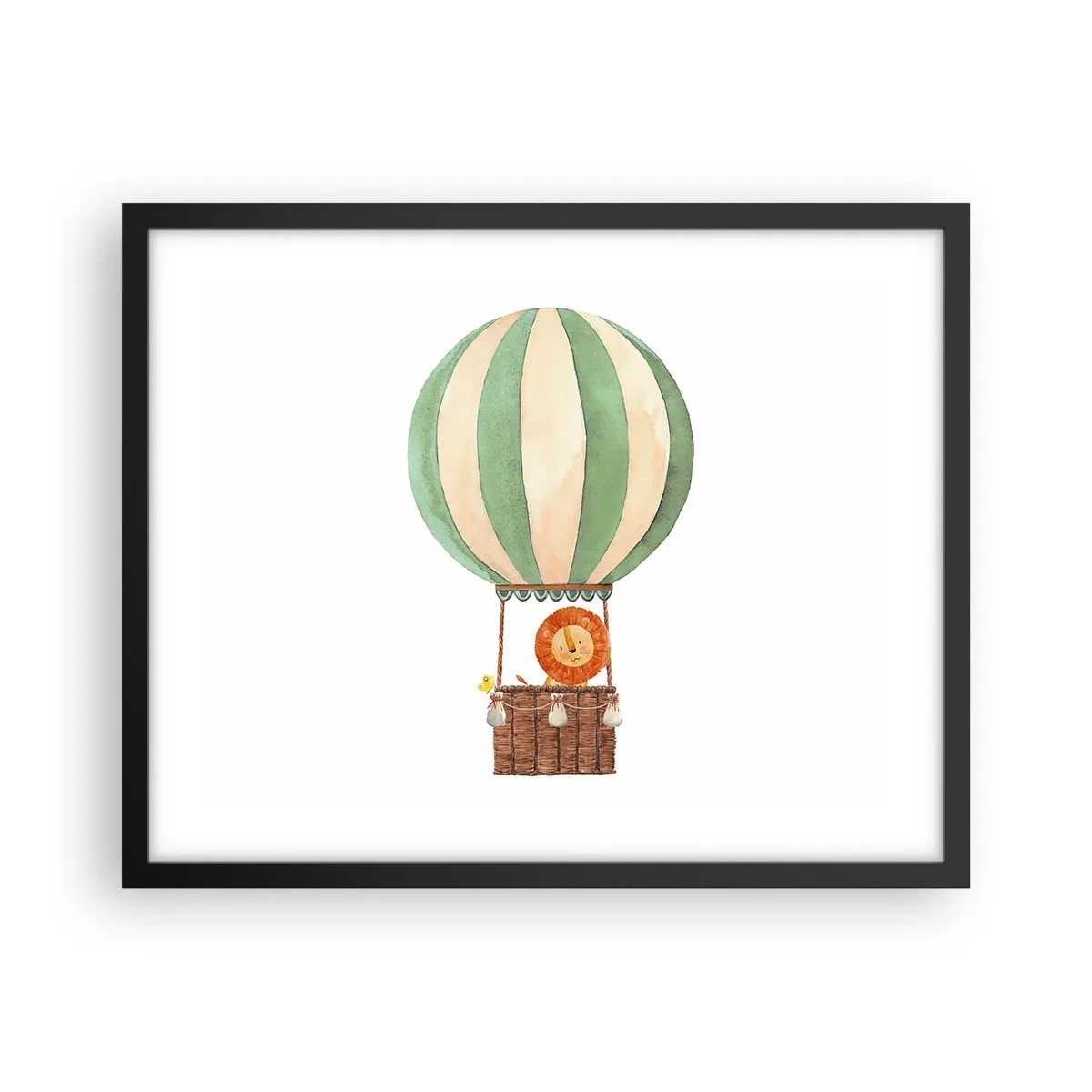 Poster in black frame - Leon's Adventures - 50x40 cm