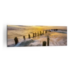Canvas picture - Raw Beauty of the Baltic Sea - 160x50 cm