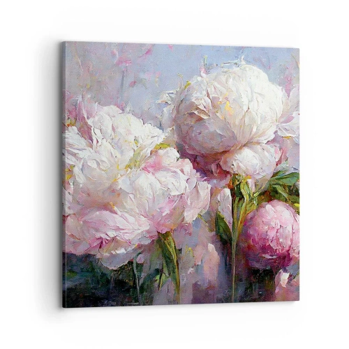 Canvas picture - Bouquet Bubbling with Life - 70x70 cm
