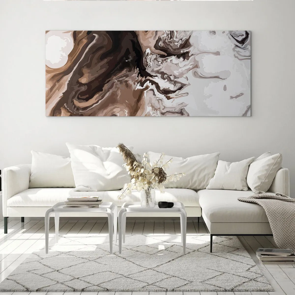 Glass picture - Counterbalance of Colours - 100x40 cm