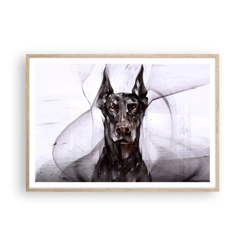 Poster in light oak frame - Born to Nobility - 100x70 cm