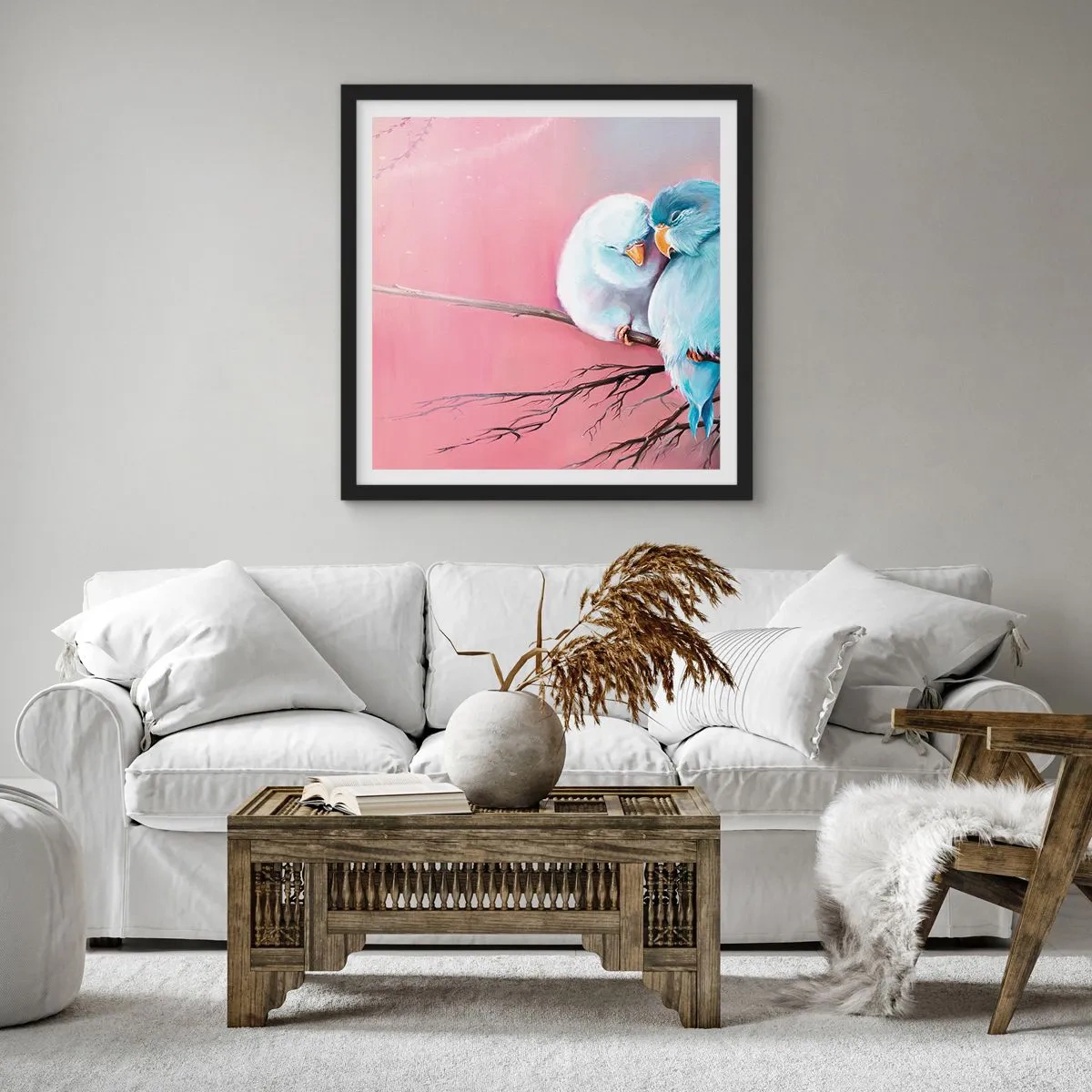 Poster in black frame - What Can We Add? - 30x30 cm